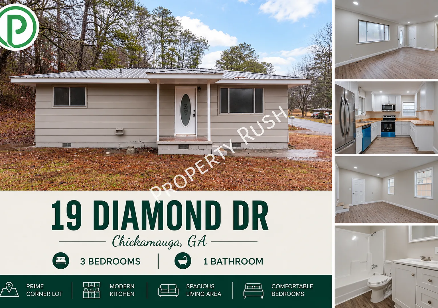 19 Diamond Dr. - Charming 3 bed/1 bath rental home in beautiful Chickamauga, GA! $1,350/mo. — Photo 1
