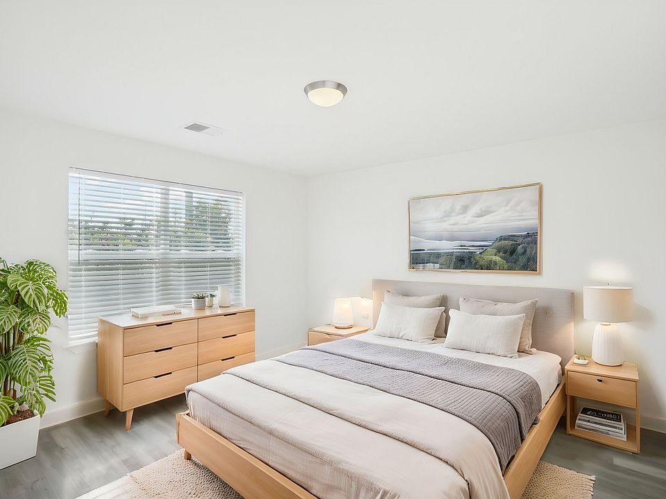 Primary suite is large enought to accomodate a king size bed and night tables on each side