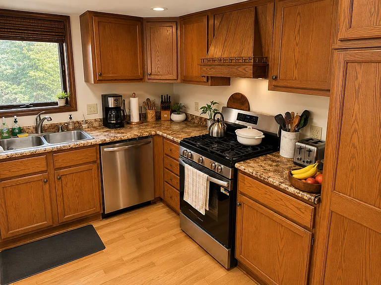 Bright and Spacious Kitchen with Ample Counter Space