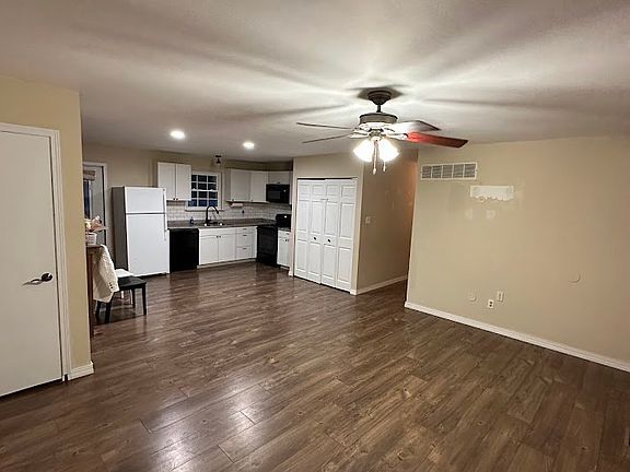 Living room and kitchen