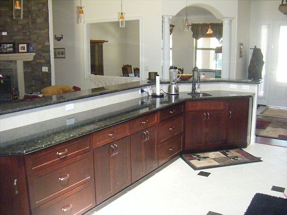 Cherry Cabinetry Looking To Formal Dining Room