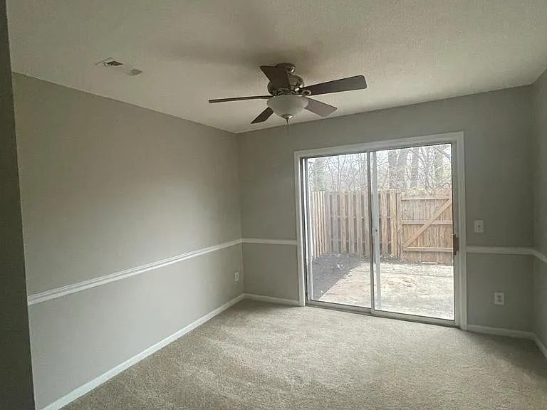 living room and porch