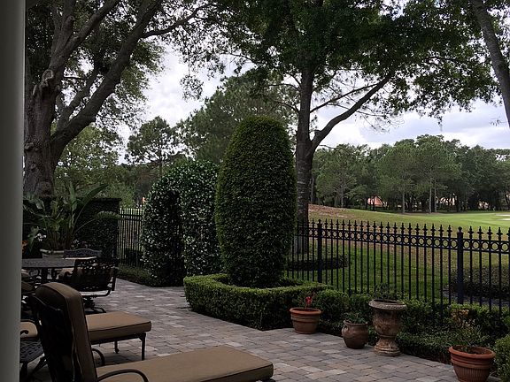 Large brick paver patio