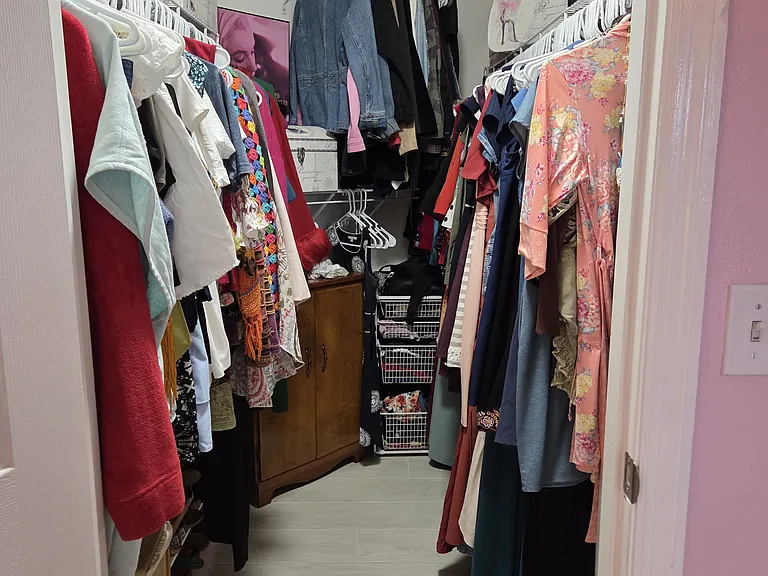 Master bedroom walk-in closet