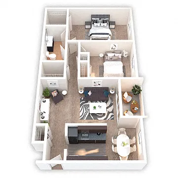 Floor plan Two Bedroom