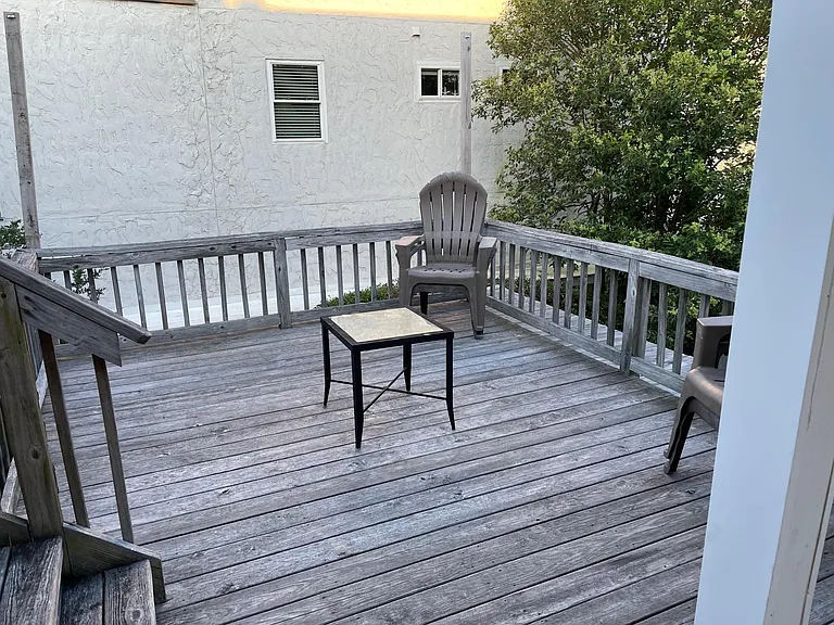 second floor deck
