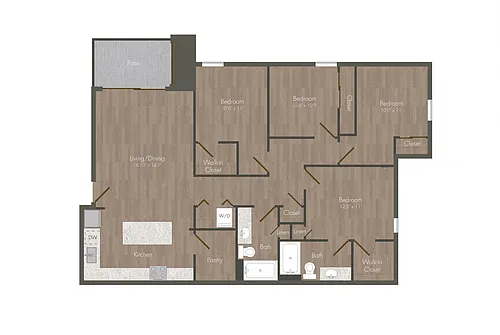 Floor plan Four Bedroom