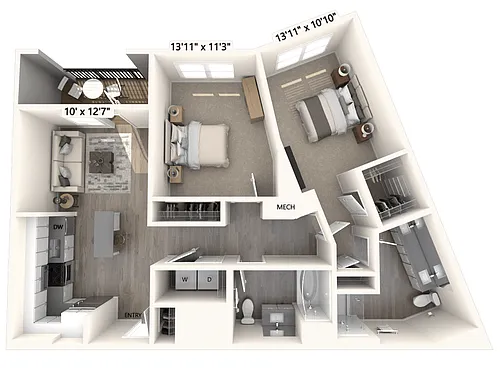 Floor plan B13U