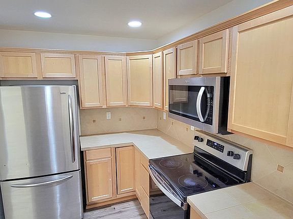 Kitchen with all stainless steel appliances