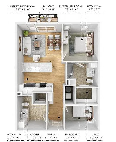 Floor plan A7 - With Den