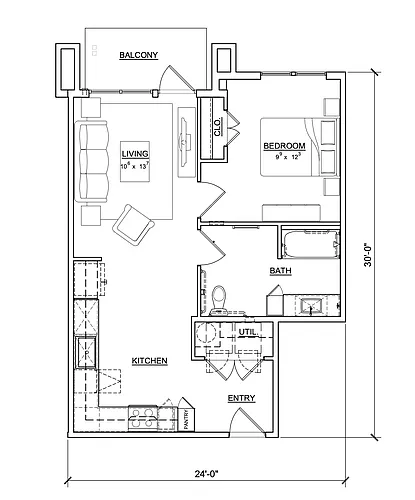 Floor plan Tulip LW