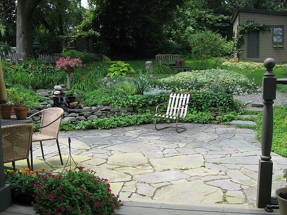 Stone Patio / ponds