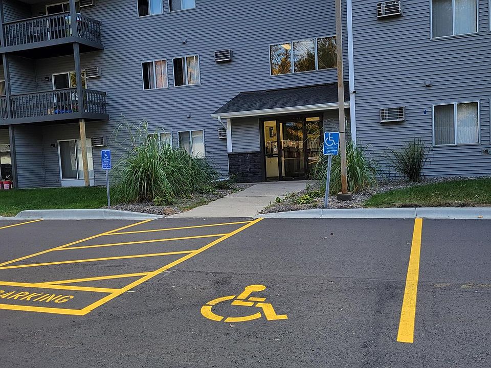 Back of apartment building