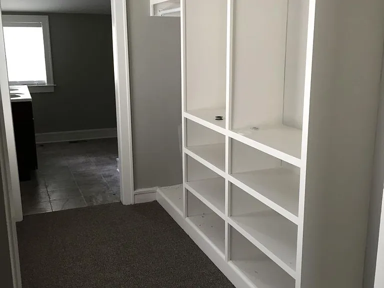 Great downstairs closet for primary bedroom