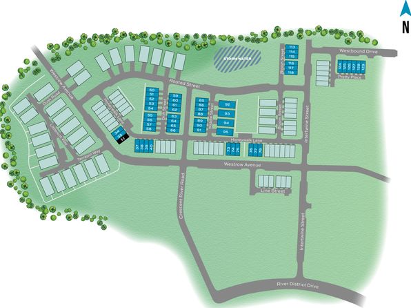 Homes Available Soon, The River District Townhomes