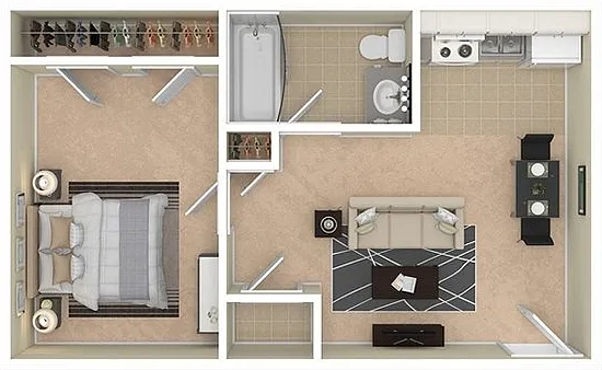 VairoVillage 1BD 1Bath 500sqft VairoVillage 1BD 1Bath 500sqft
