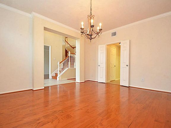 Formal dining room with hardwood floors!