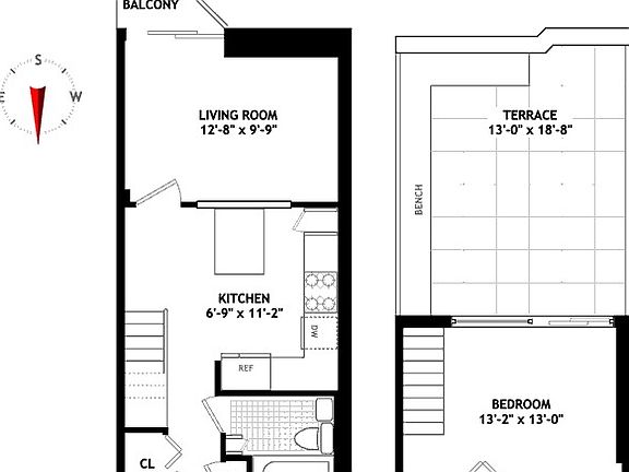 Duplex floor plan~