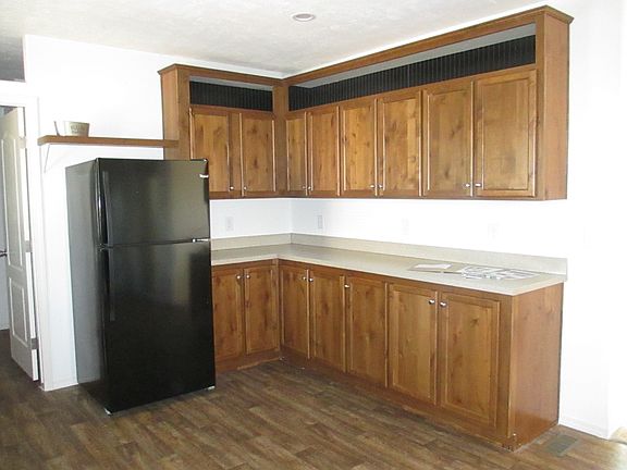 Kitchen, hardwood cabinets