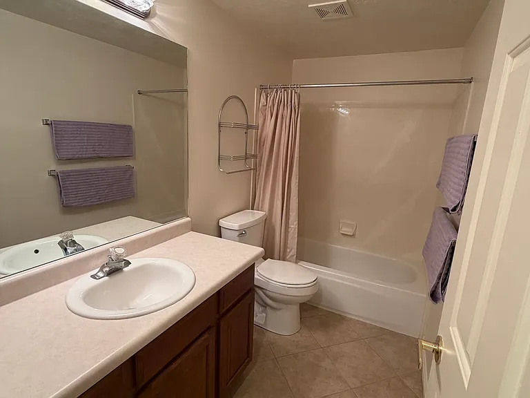 Bathroom near bedrooms