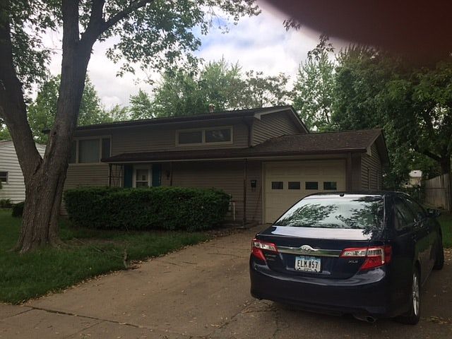Front of home-Bushes have been removed
