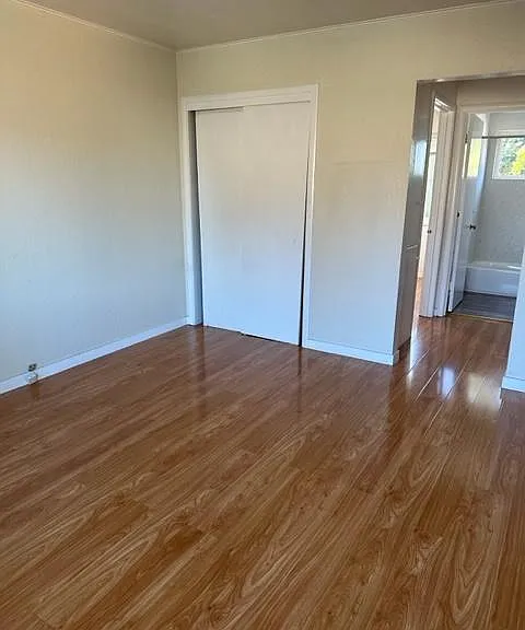living area with large closet