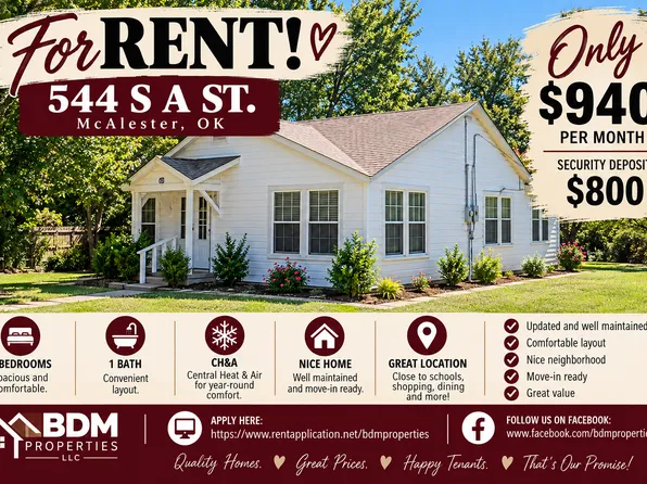(undisclosed Address), McAlester, OK 74501