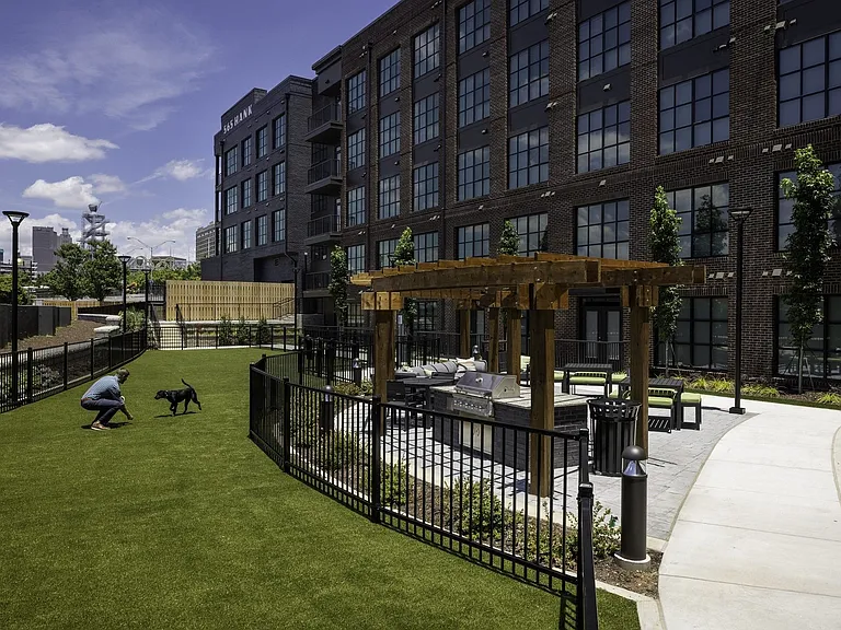 Our furry residents love the onsite dog park.