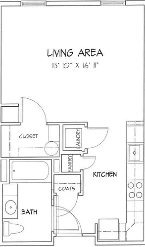 Floor plan Studio