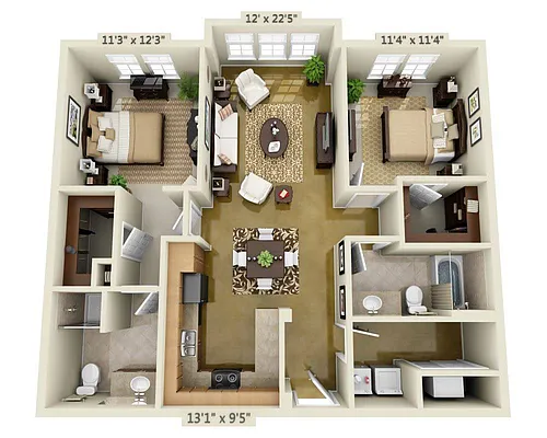 Floor plan Rodriquez (B2B)