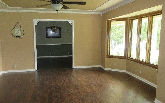 Living room and dining room