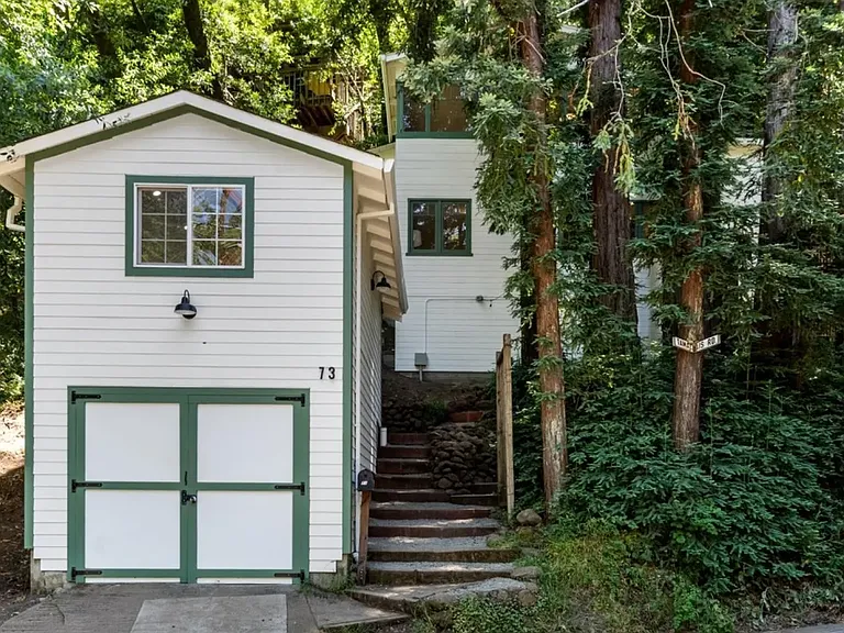 Top floor space, private entrance at top of stairs.