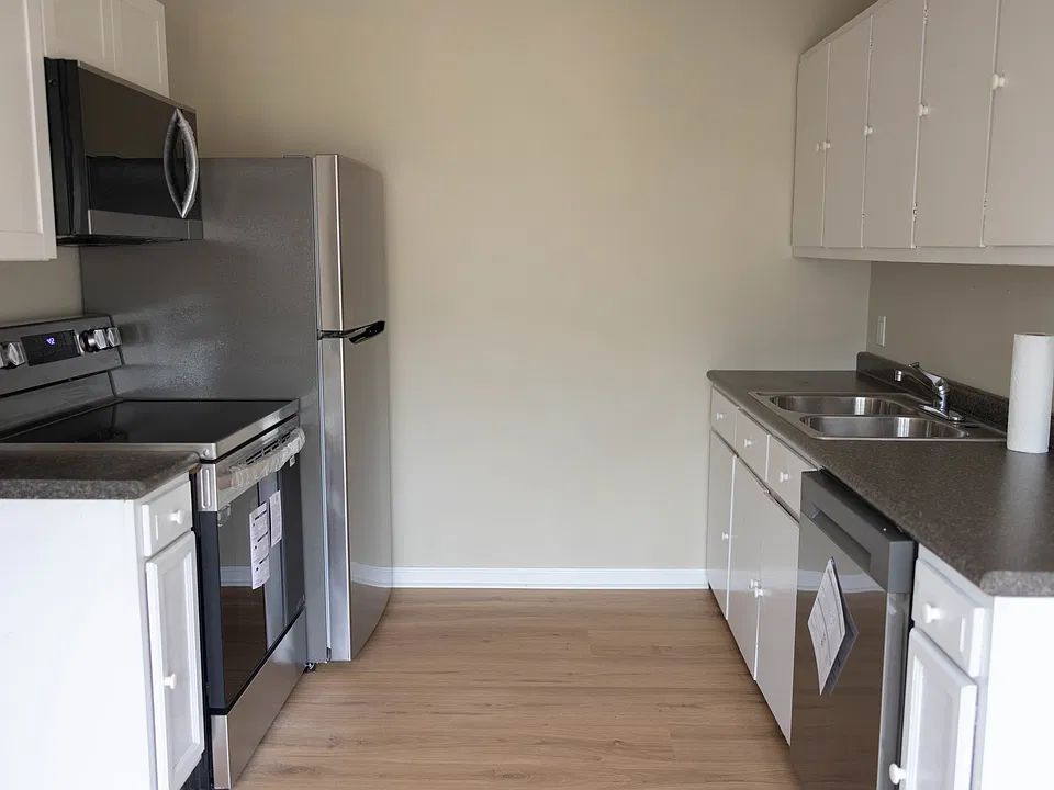 Brand new stainless steel kitchen appliances