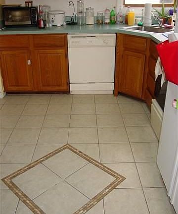 Custom tile flooring
