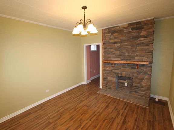 Living room features new fireplace