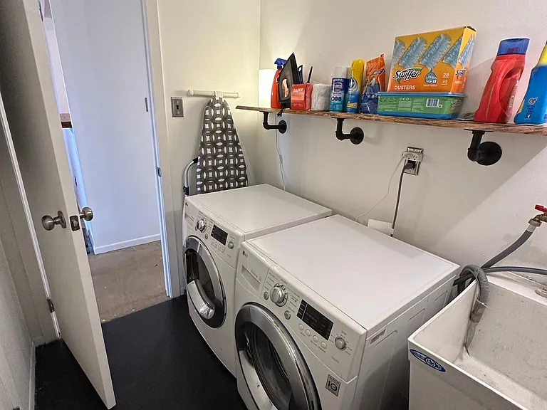 Laundry room and utility sink.