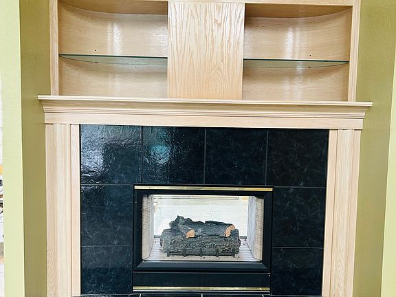 2 sided fireplace from the Great room