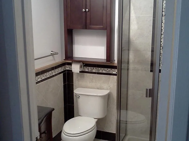 New bath upstairs.