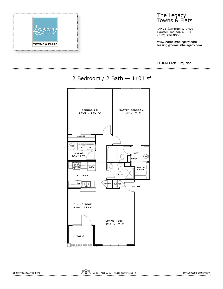 Floor plan Turquoise 2.2