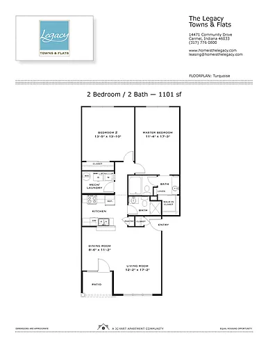 Floor plan Turquoise 2.2