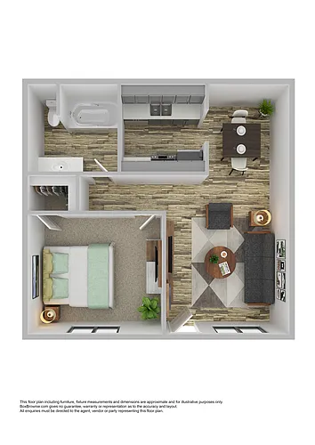 Floor plan One Bedroom Classic