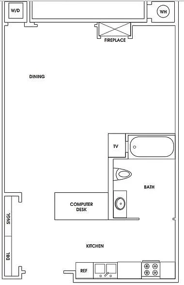 Floor plan Large Studio