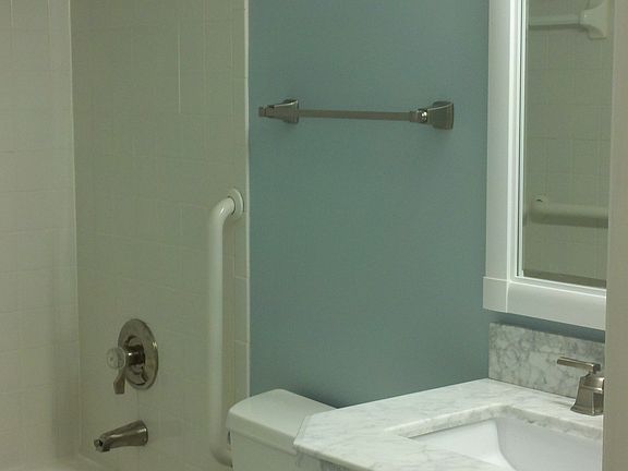 New bath with marble counter