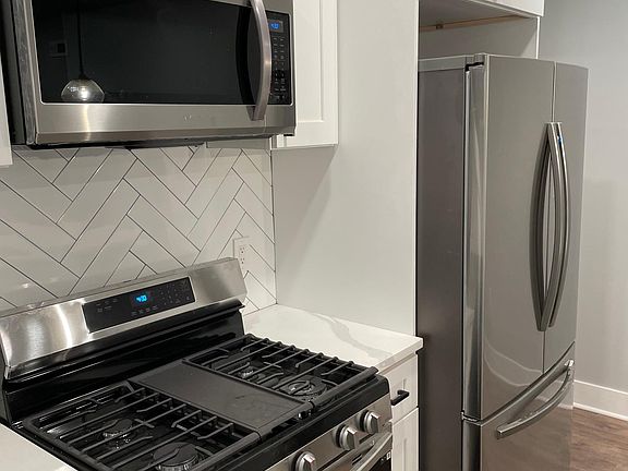 Brand new stainless steel appliances