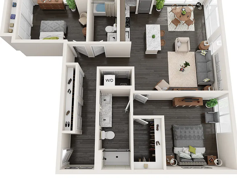 C.2 floor plan Claro at the Waterfront