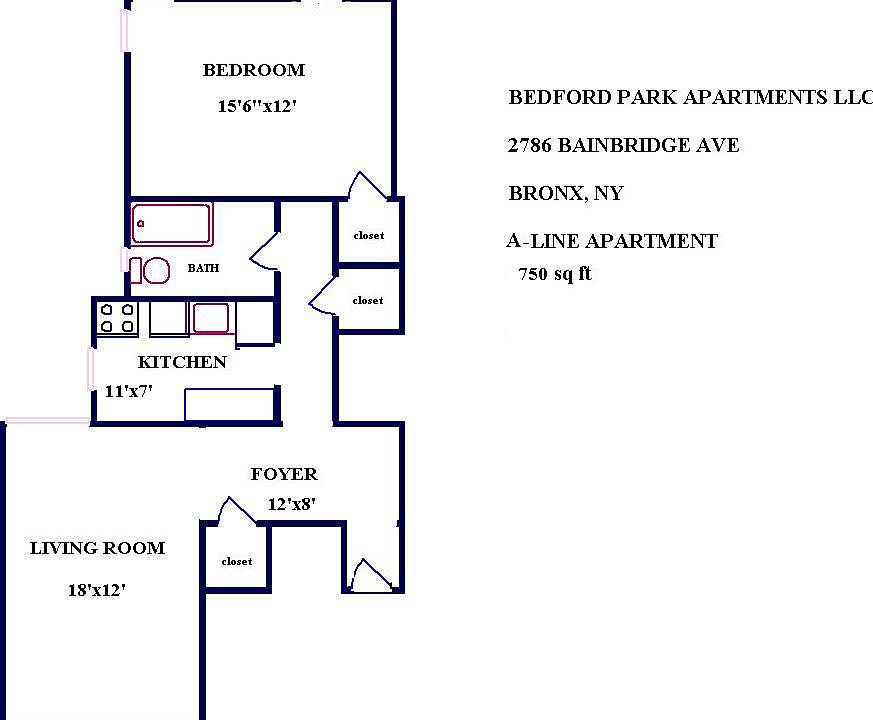 1st image of 2786 Bainbridge Ave APT 4A