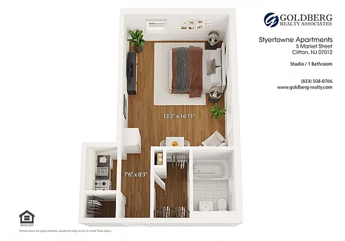Floor plan Studio Extra Large