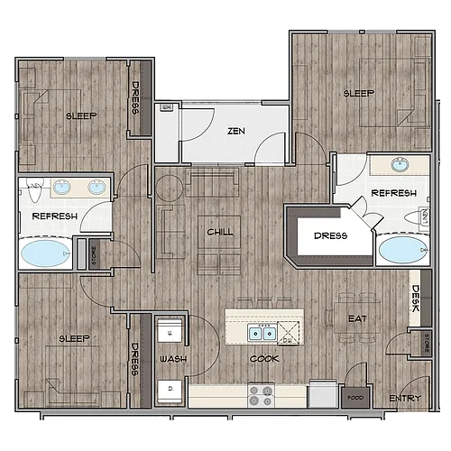 Floor plan C1A