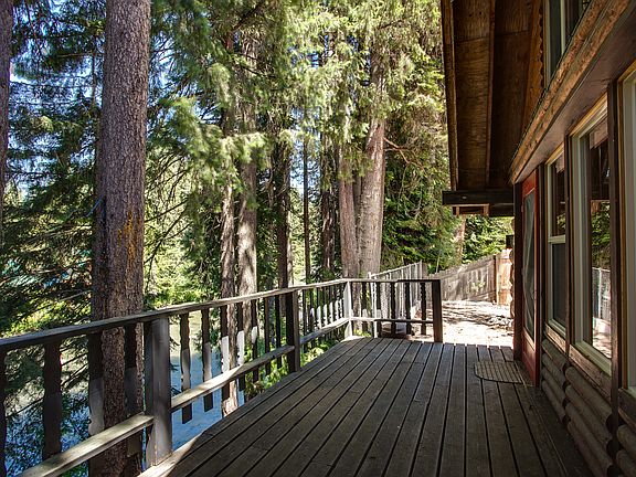 Deck overlooking the river
