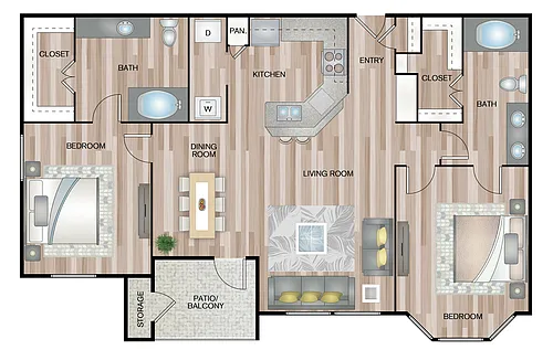 Floor plan 2-2 C